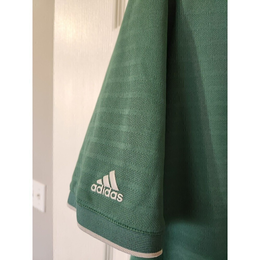 Adidas Climacool Polo Mens XL *bundle of 2 Gray EUC, Green has small defect pics - Picture 8 of 12